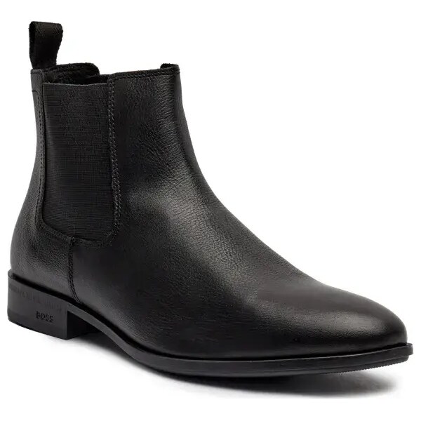 BOSS BLACK Kožené jazdecké topánky Colby_Cheb_gr 57302089