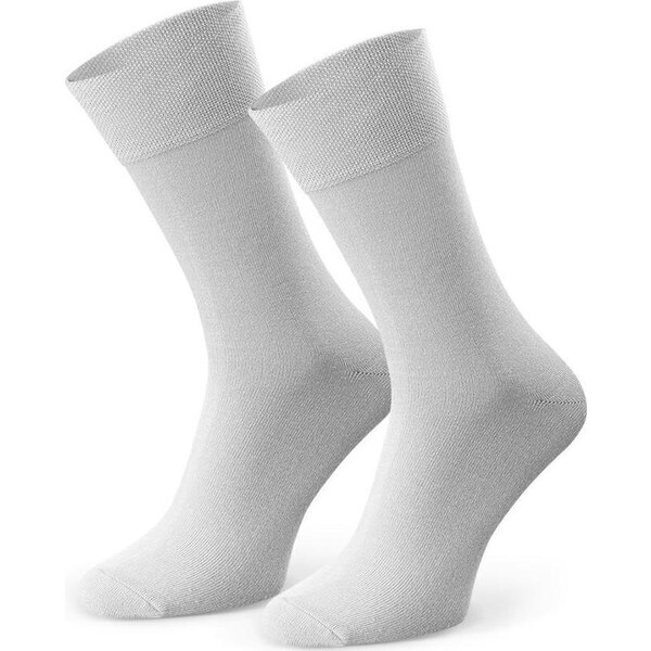 BASIC Svetlosivé pánske bambusové ponožky Art. 086 O10, LIGHT GREY 57613731