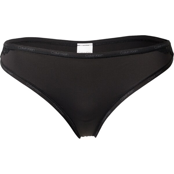 Calvin Klein Underwear Tangá Attraction sivá / čierna 57196558