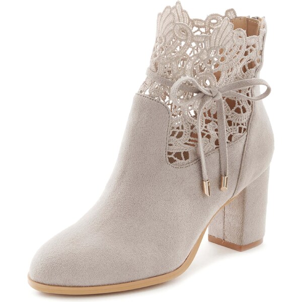 LASCANA Členkové čižmy sivobéžová 57196513