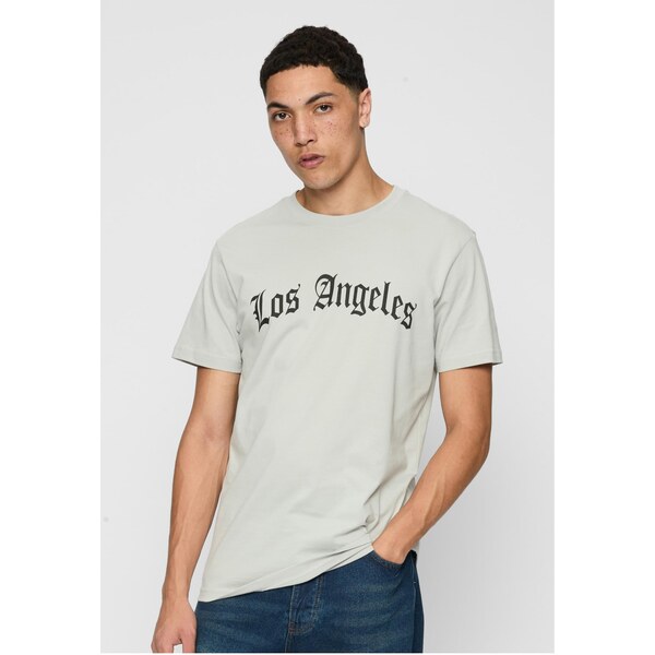 Mister Tee Mens Los Angeles Wording T-shirt light asphalt 66293130