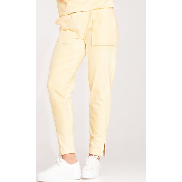 FIGL Žlté bavlnené športové nohavice M1035 Yellow 57214394