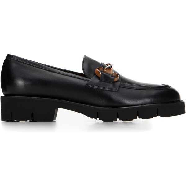 Wittchen Dámske kožené mokasíny s prackou na platforme 98-D-103-1 57217102