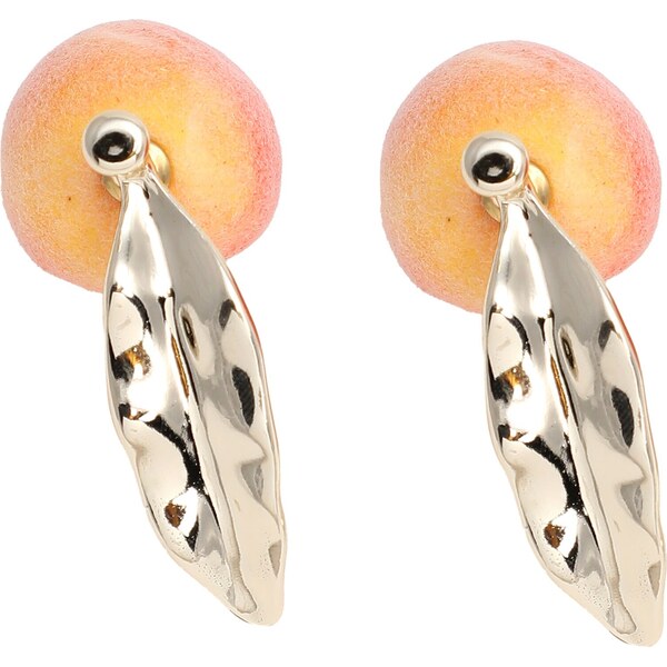 SOHI Náušnice Cady zlatá / marhuľová / broskyňová 57221656