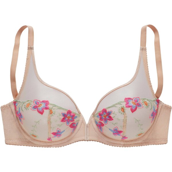 VIVANCE Podprsenka broskyňová / tmavoružová 57222222