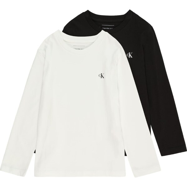 Calvin Klein Jeans Tričko čierna / biela 57261623
