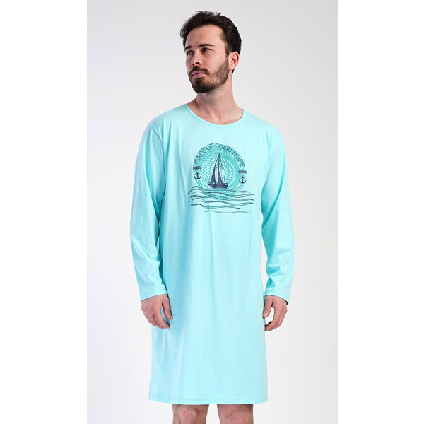 Vienetta MAN Pánska nočná košeľa s dlhým rukávom Jachting 57238118