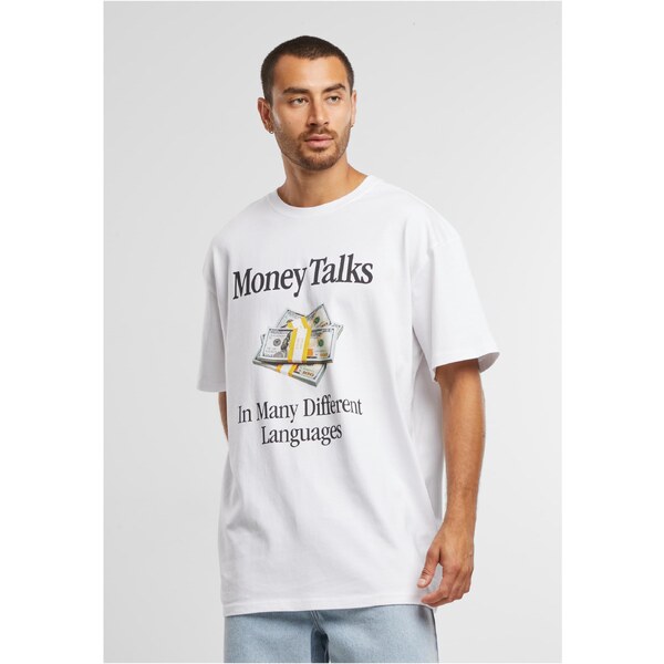 Mister Tee Mens T-shirt Money Talks Oversize white 57230860