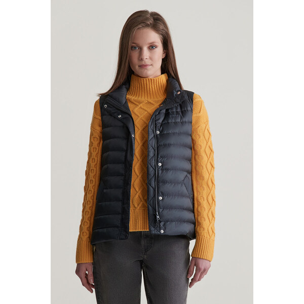 VESTA GANT LIGHT DOWN VEST BLACK 57240338