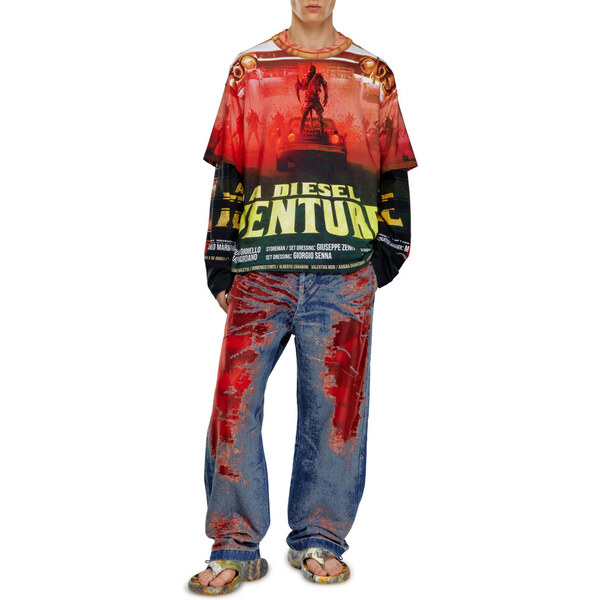 DŽÍNSY DIESEL D-MARTIAL-FSE TROUSERS 57240908