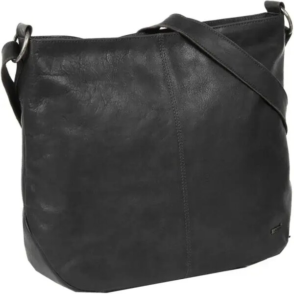 Justified Dámska kožená taška cez rameno EMILY čierna 57248534