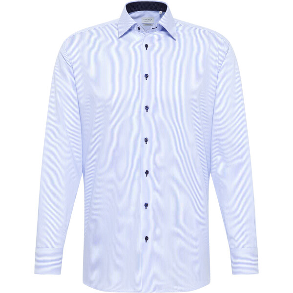Pánska nežehlivá košeľa ETERNA Modern Fit svetlo modrý prúžok s 57253576