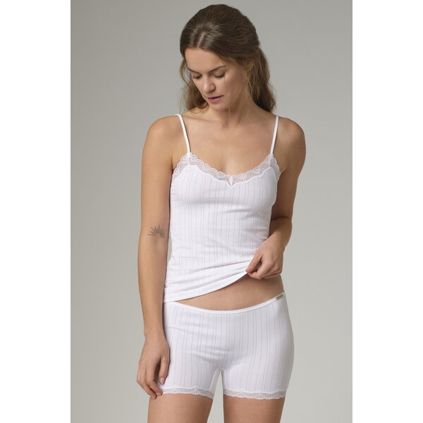 Glara Nohavičky z biobavlny s čipkou 57069322