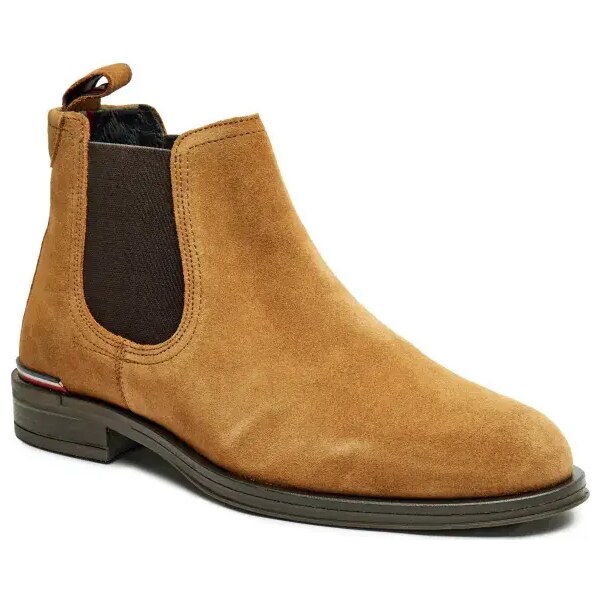 Tommy Hilfiger Jazdecké topánky Chelsea | semiš 57253930