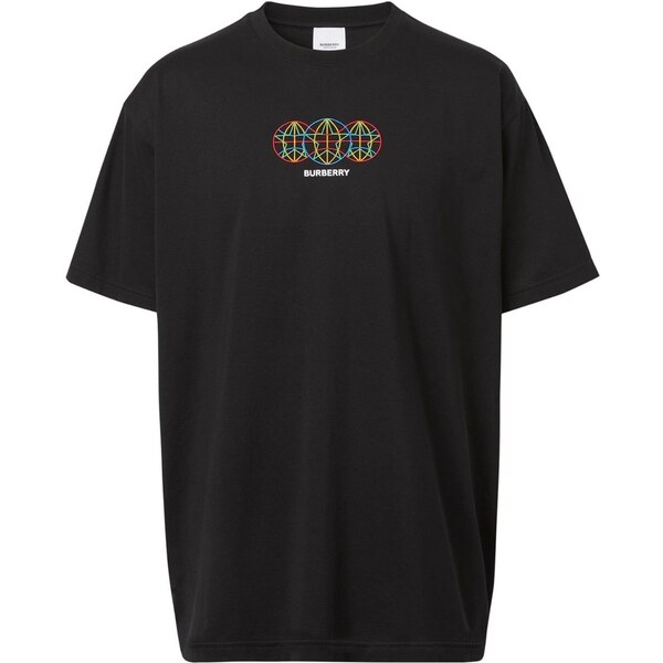 BURBERRY Globe Black tričko 57272563