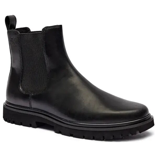 Calvin Klein Jeans Kožené jazdecké topánky EVA 57275191