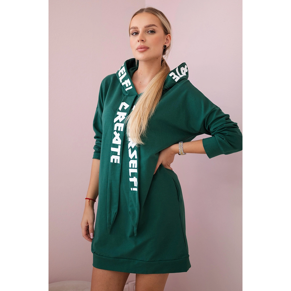 Oversize džínsové šaty s kapucňou 64237672