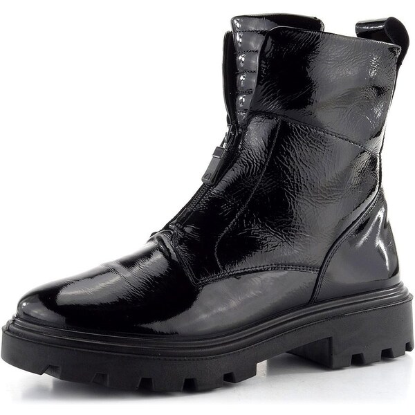 Ara dámský lakovaný kotník se středovým zipem Manchester Schwarz 12 62752136