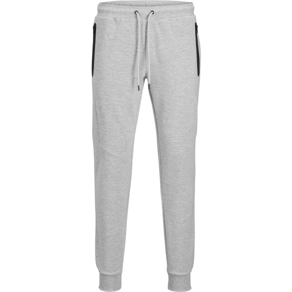 JACK & JONES Nohavice JPSTWill JJFusion sivá melírovaná / čierna 57349421