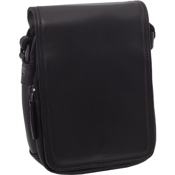 Mercucio Pánske kožené crossbody čierna nappa 250591 64524489
