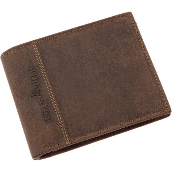Green Deed Kvalitná kožená pánska peňaženka na šírku (GPPN452) 57378825