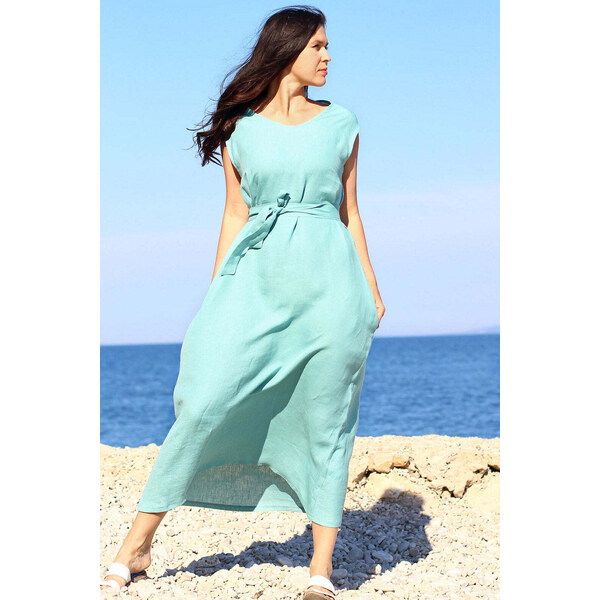 Lotika Hemp Dlhé konopné šaty 63333993