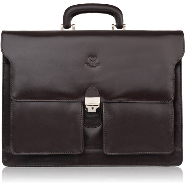 Paolo Peruzzi Pánska kožená aktovka na dokumenty a na notebook T-122 57402362