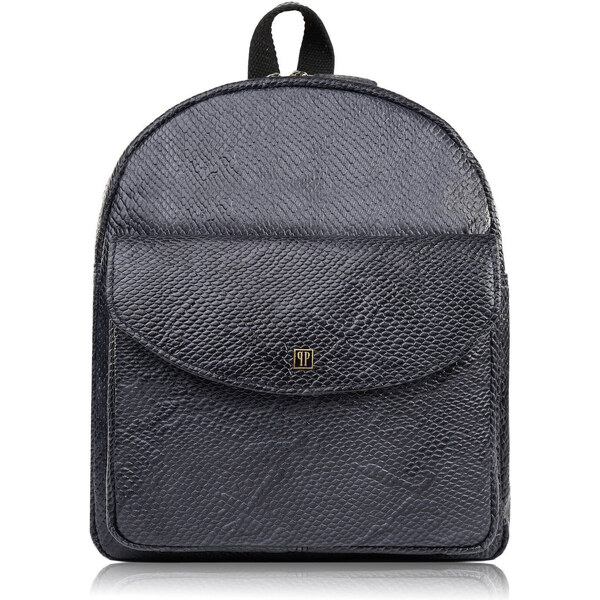 Paolo Peruzzi Dámsky kožený batoh vzor hadej kože malý T-18-PBL | 57402365