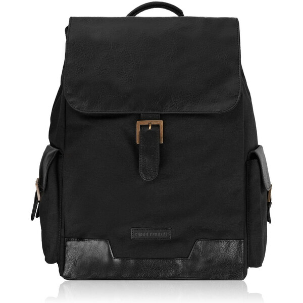 Paolo Peruzzi Pánsky batoh A4 na notebook E-21-BL | čierna E-21-BL 57402374