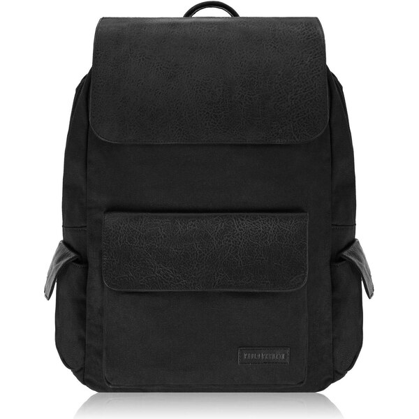 Paolo Peruzzi Pánsky batoh A4 na notebook E-22-BL | čierna E-22-BL 57402380