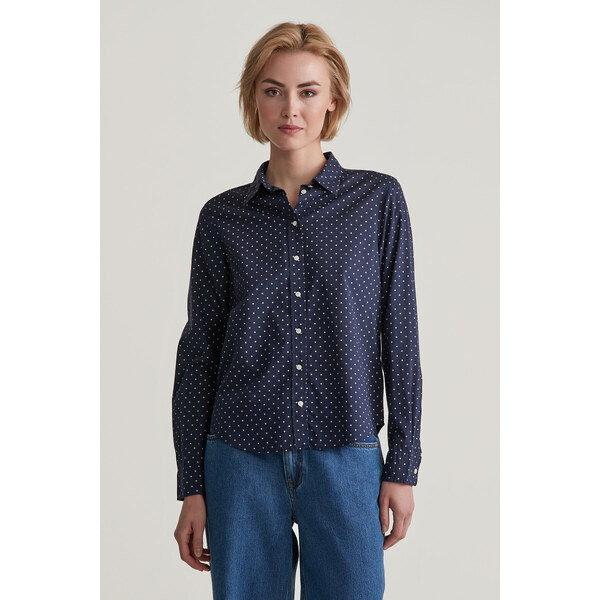 KOŠEĽA GANT REG DOT PRINT CTN VOILE SHIRT EVENING BLUE 57412741