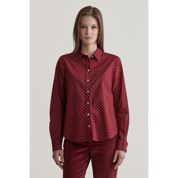 KOŠEĽA GANT REG DOT PRINT CTN VOILE SHIRT PLUMPED RED 57412742