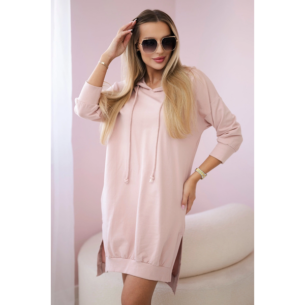 Šaty 9078 s kapucňou a dlhším chrbtom 64235467