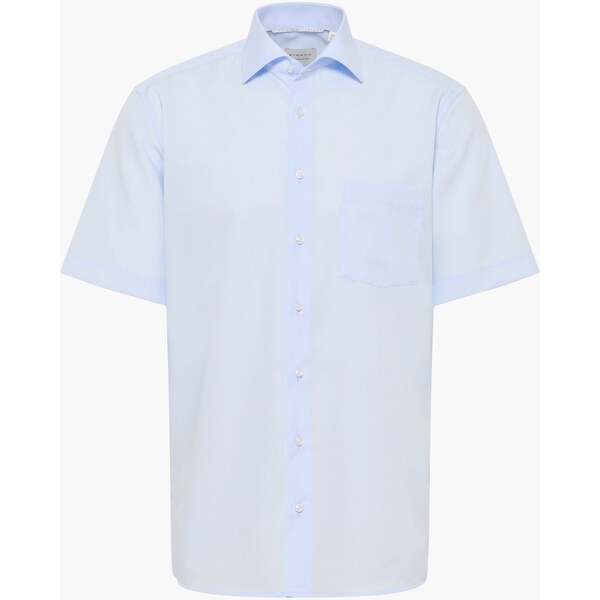 Pánska svetlo modrá nežehlivá košeľa ETERNA Modern Fit s krátkym 59057234
