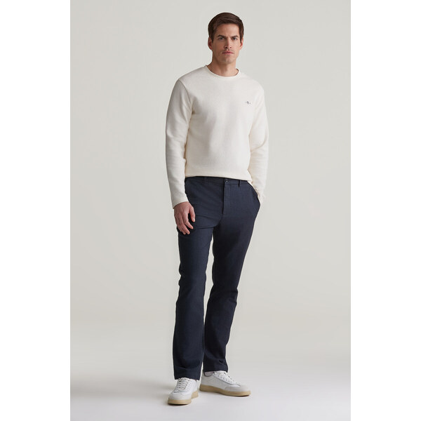 NOHAVICE GANT SLIM TWO TONE PANTS MARINE 57453062