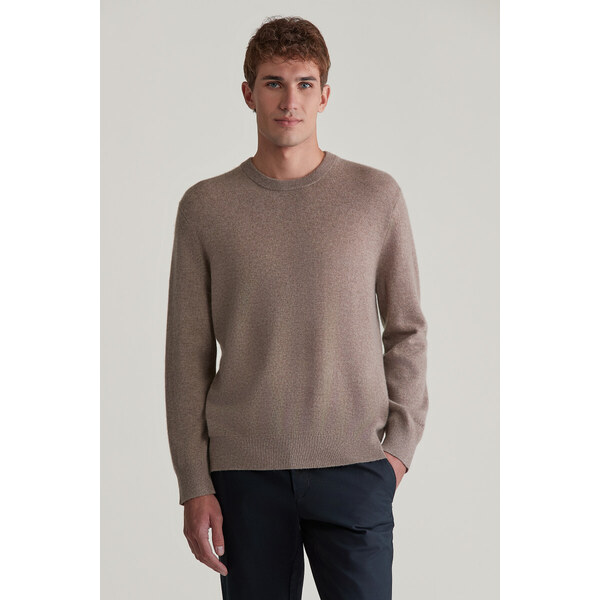 SVETER GANT CASHMERE C-NECK KHAKI MEL 57453150