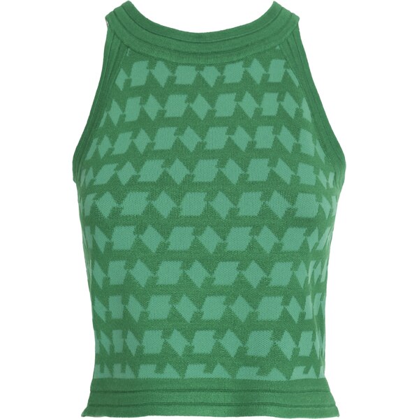 Influencer Vyšívaný top zelená / svetlozelená 57455953