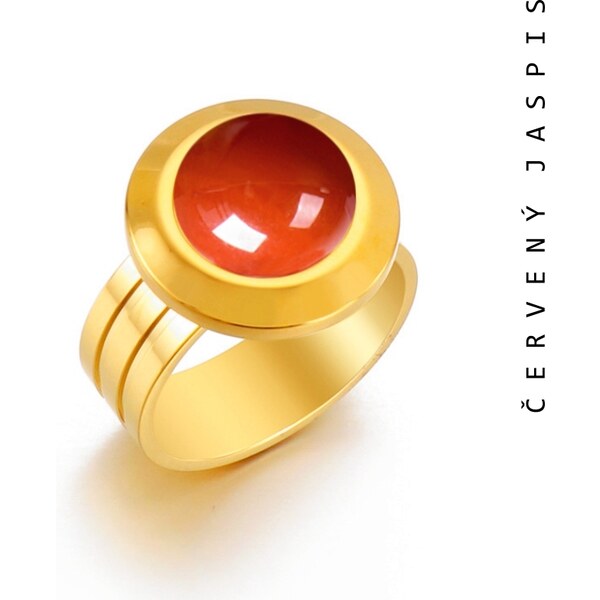 Taboo koktejlový prsteň Spirit of Nature, červený jaspis tbn919 57478151