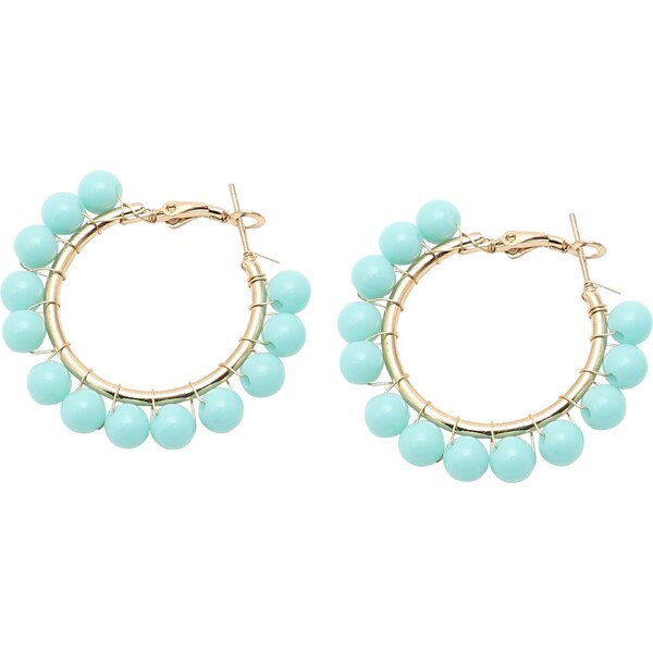 SOHI Náušnice Gabi modrá / zlatá 57479396