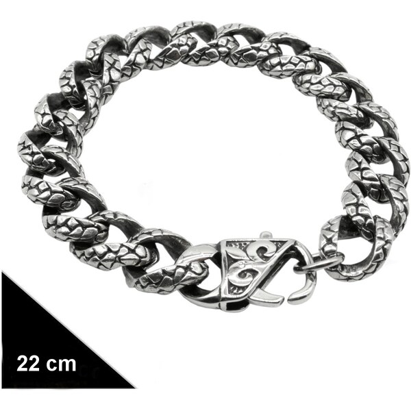 CITY STORM Pánsky hrubý náramok Draco z chirurgickej ocele 66889057