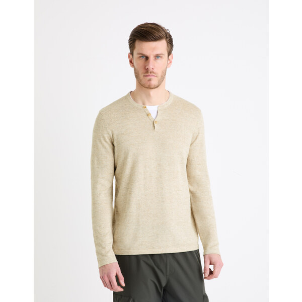 Celio Henley Gelano Sweater - Mens 57838953