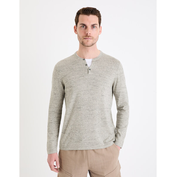 Celio Henley Gelano Sweater - Mens 57816304