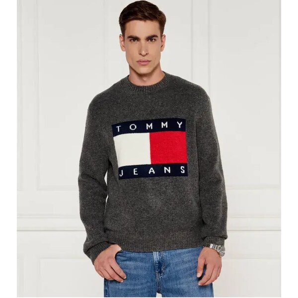Tommy Jeans Sveter | Regular Fit | s prímesou vlny 57516816