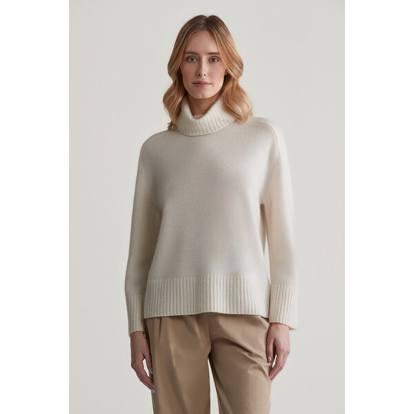 SVETER GANT CASHMERE ROLLNECK CREAM 57512091