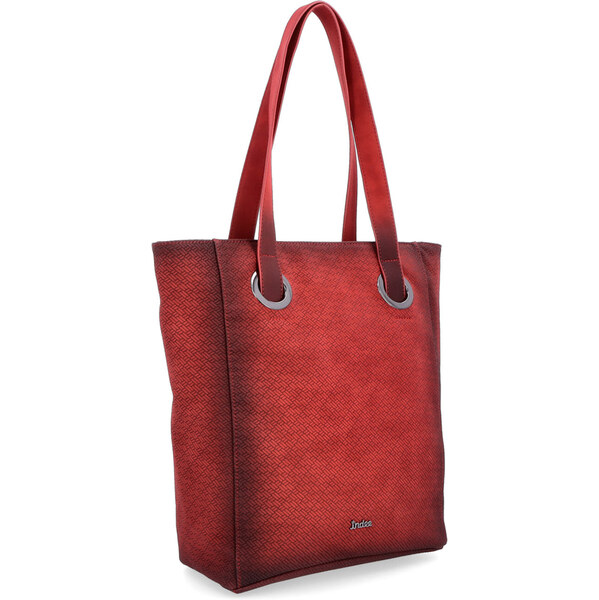 Kabelka zo syntetickej kože cez rameno Indee červená 6320 CV 57568551