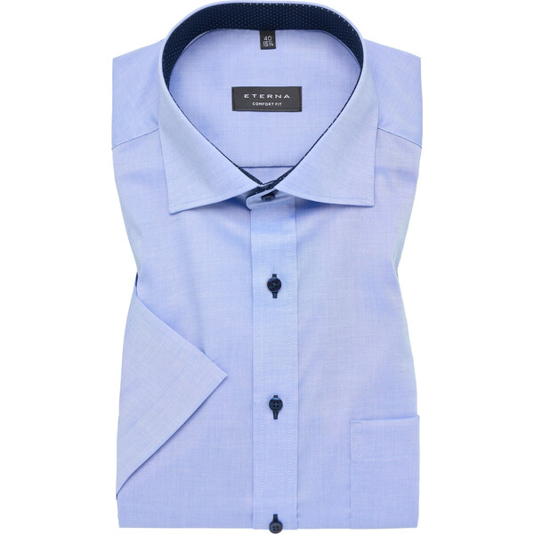 Pánska košeľa ETERNA Comfort Fit Royal Oxford modrá s modrým 57595411