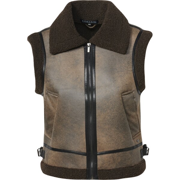 KOROSHI Vesta hnedá / tmavohnedá 57607889