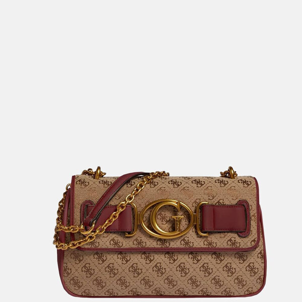 Hnědá kabelka Guess Aileen přes rameno 56006 57617838