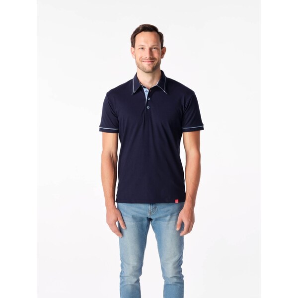 Pánska polokošeľa CityZen MASSY tmavo modrá / svetlo modrá 58159882