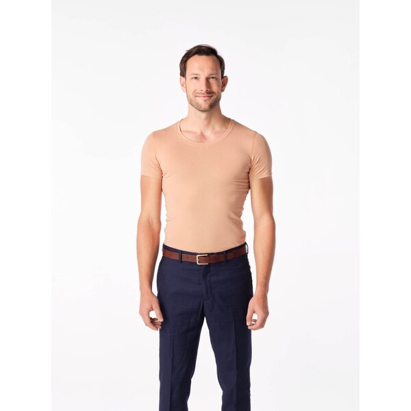 Pánske neviditeľné tričko pod košeľu CityZen RENO telová 58159873